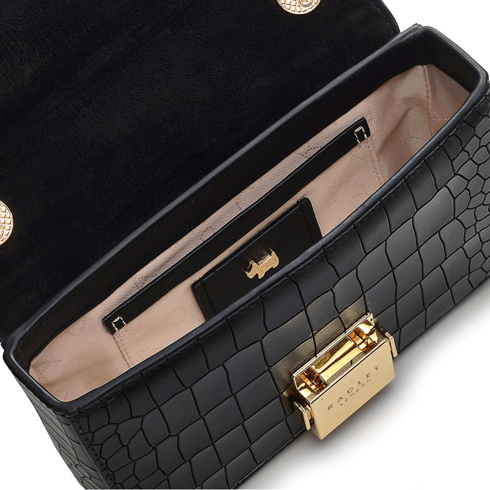 Faux croc on sale mini bag